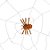 Teia com Aranha - Tam. Aprox. 1,50 Mt - Imagem 1
