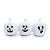 Trio de Abóboras Branco para Decoração de Halloween - 1 Un - Imagem 1
