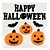 Adesivo Gel Happy Halloween 19x19cm - 1 Un - Imagem 1