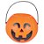 Baldinho Plástico Abóbora Halloween M 8,5cm - 1 Un - Imagem 1