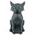 Gato Decorativo Preto Com Som, Luz e Movimento 34cm - 1 Un - Imagem 1