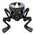Lanterna Mini Vela Aranha Magia Negra Com Luz 6cm - 1 Un - Imagem 1