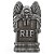 Lápide Morte Assustadora Halloween 39,5cm - 1 Un - Imagem 1