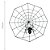 Teia com Aranha Preta Decorativa 35cm - 1 Un - Imagem 2