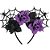 Tiara Teia com Flores Roxa - 1 Un - Imagem 1