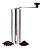 Moedor de Cafe Manual 18cm Plastico com Recipiente - Imagem 3