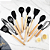 Kit Utensílios de Silicone para Cozinha 11 Peças Cabo Madeira - Imagem 1