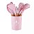 Kit Utensílios de Silicone para Cozinha 11 Peças Cabo Madeira - Imagem 7