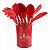 Kit Utensílios de Silicone para Cozinha 11 Peças Cabo Madeira - Imagem 6