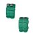 Kit Infantil Joelheira + Cotoveleira AM Sports - Verde Musgo - Imagem 1