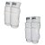 Kit Joelheira Titanium + Cotoveleira Titanium AM Sports - Branco - Imagem 1