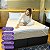 Pillow Top Solteirão Premium Confort Dupla Face 200 Fios Branco 100x200x6cm -  Lavável em Máquina - Imagem 2