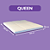 Pillow Top Queen Premium Confort Dupla Face 200 Fios Branco 158x200x6cm - Lavável em Máquina - Imagem 7