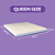 Pillow Top Queen Size Premium Confort Dupla Face 200 Fios Branco 180x200x6cm - Lavável em Máquina - Imagem 7