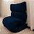 Futon Almofada Dobrável de Espuma Solteiro - 70x170x12cm - Azul Marinho - Imagem 2