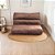 Futon Casal 2 Lugares Sofá Cama Reclinável Sued Rosê 128x188cm -Lavável em Máquina - Imagem 1