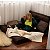 Futon Casal 2 Lugares Sofá Cama Reclinável Sued Marrom 128x188cm -Lavável em Máquina - Imagem 6