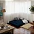 Futon Casal 2 Lugares Sofá Cama Reclinável Sued Azul Profundo 128x188cm - Espuma Hiper Soft e Fibras -Lavável em Máquina - Imagem 9