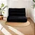 Futon Casal 2 Lugares Sofá Cama Reclinável Sued Preto 128x188cm -Lavável em Máquina - Imagem 1