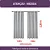 Cortina Blackout Linho Vedação 100% 300x220cm- Cinza - Indicado Varão até 2m- Lavável em Máquina - Ilhos de Alta Pressão Não Solta - Imagem 9