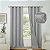 Cortina Blackout Linho Vedação 100% 300x220cm- Cinza - Indicado Varão até 2m- Lavável em Máquina - Ilhos de Alta Pressão Não Solta - Imagem 1