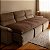 Pillow Top Sofá Confort Flat Marrom Retrátil e Reclinável  Lavável  em Máquina 240x110x10cm - Imagem 4