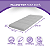 Pillow Top Sofá Confort Flat Cinza Retrátil e Reclinável  Lavável  em Máquina 240x110x10cm - Imagem 9