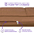 Pillow Top Sofá Confort Flat Marrom Retrátil e Reclinável Lavável  em Máquina 140x70x10cm - Imagem 7