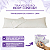 Travesseiro Body Confort 40x135cm Com Capa Branca 400 Fios Travesseiro de Corpo - Imagem 5