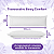 Travesseiro Body Confort 40x135cm Com Capa Branca 400 Fios Travesseiro de Corpo - Imagem 6