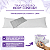 Travesseiro Body Confort 40x135cm Com Capa Cinza 400 Fios Travesseiro de Corpo - Imagem 3