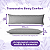 Travesseiro Body Confort 40x135cm Com Capa Cinza 400 Fios Travesseiro de Corpo - Imagem 5