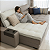 Pillow Top Sofá Retrátil Confort Wavy Castor 240x110x12cm Dupla Face Lavável em Máquina - Imagem 1