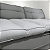 Pillow Top Sofá Retrátil Confort Wavy Cinza 240x110x12cm Dupla Face Lavável em Máquina - Imagem 5