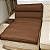 Pillow Top Sofá Retrátil Confort Wavy Marrom 190x90x12cm Dupla Face Lavável em Máquina - Imagem 6