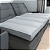 Pillow Top Sofá Retrátil Confort Wavy Cinza 160x80x12cm Dupla Face Lavável em Máquina - Imagem 4