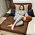 Pillow Top Sofá Confort Wavy Marrom 140x70x12cm Dupla Face Lavável em Máquina - Imagem 4