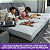 DUPLICADO - Pillow Top Sofá Confort Wavy Marrom 140x70x12cm Dupla Face Lavável em Máquina - Imagem 2