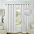 DUPLICADO - Cortina Blackout Linho Vedação 100% 400x230cm - Branca - Indicado Varão até 3m- Lavável em Máquina - Ilhos de Alta Pressão Não Solta - Imagem 8