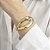 Bracelete Organic Cravejado Banhado Ouro 18k - Imagem 2