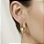 Brinco Argola Lisa Cravejada Ouro 18k - Imagem 2