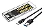 Case Ssd Fy-879 Tranparente m2 sata usb-c - Imagem 1