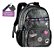 Mochila Rebecca Bonbon Preto Brilhante Fashion Girls Clio - Imagem 5
