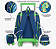 Kit infantil Dino Mochila de Rodinhas com alça +estojo + lancheira - Clio - Imagem 4