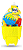 Kit Praia Castelo Laranja 11 peças - Acrilex - Imagem 1