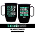 Caneca Terceirão 2024 - A frase a gente procurou e deu briga - Caneca de aluminio com tirante personalizado - Imagem 1