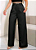 Calça Pantalona Linho Rustico Preta - Imagem 2