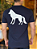 Camiseta Acostamento Lobo nas Costas  - Azul Marinho - Imagem 2