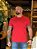 Camiseta Acostamento Lobo nas Costas - Vermelho - Imagem 1