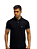 Polo Acostamento Elastano Logo Azul - Preta - Imagem 2